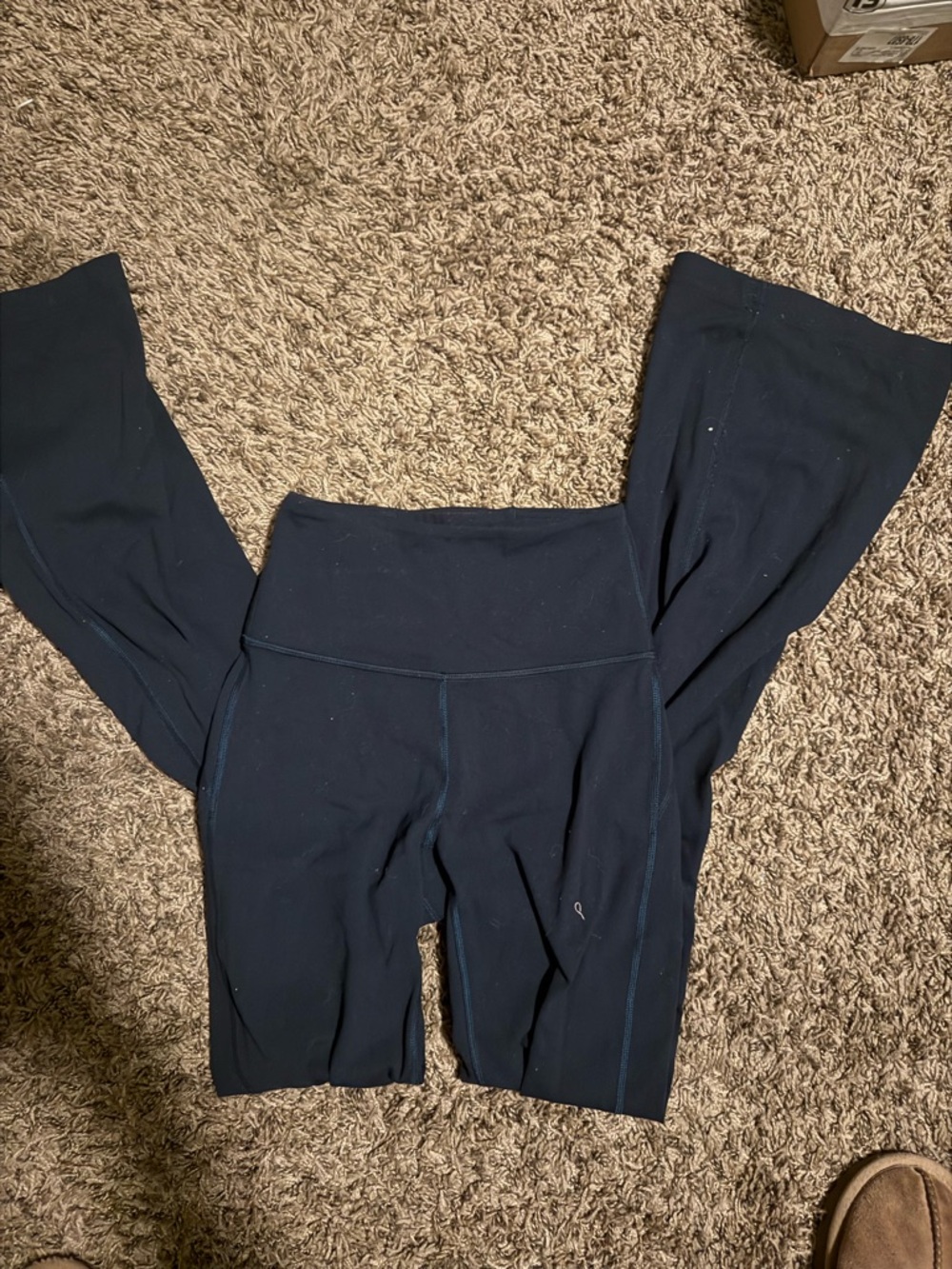 Navy Blue Flare Leggings